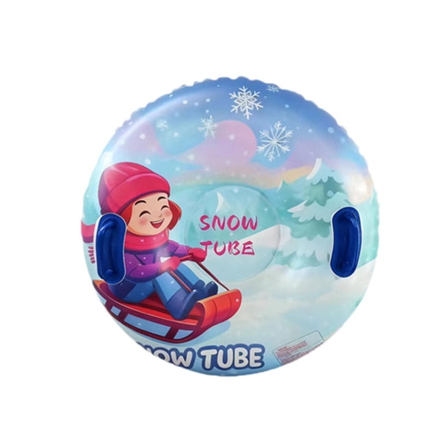 harper Inflatable Snow Tube Heavy Duty Sleigh Sled Thickened PVC Tubing Sledge Portable Style A