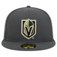 thumbnail image 2 of Men's New Era  Charcoal Vegas Golden Knights Core 59FIFTY Fitted Hat, 2 of 6