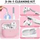 thumbnail image 5 of Yanonmyfd for AirPods Pro 3 Case 2025 with Cleaner Kit,Soft Silicone Protective Cases for Apple AirPods Pro 3rd Generation Case for Women Men,AirPod Pro 3 Cases Cover Accessories with Keychain-Purple, 5 of 7
