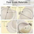 thumbnail image 3 of CNKOO 5Pcs Dumpling Maker  Empanadas Press Mold Set With Ring Cutter and Stuffing Spoon Dumpling Maker Set Professional Kitchen Gadget for Empanada  Pierogi  Pastelitos  Calzone, 3 of 10