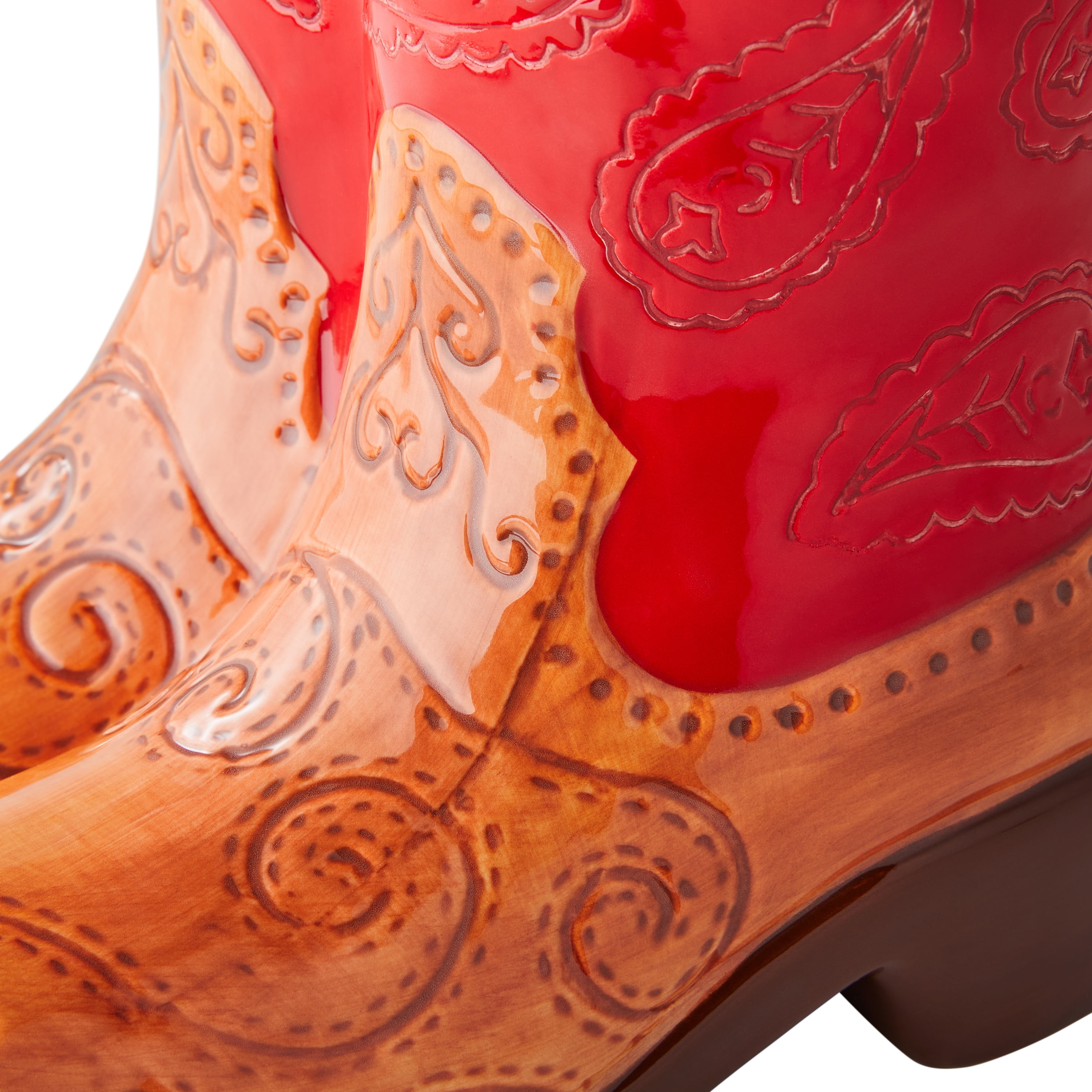 The Pioneer Woman Boots and Hat Stoneware Cookie Jar