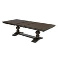 thumbnail image 7 of Cappuccino Wood Extendable Dining Table with 24" Removeable Leaf, 7 of 7
