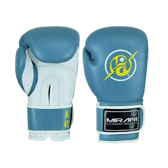 MIRARI Boxing Gloves (Slate Blue Wht, 10oz)