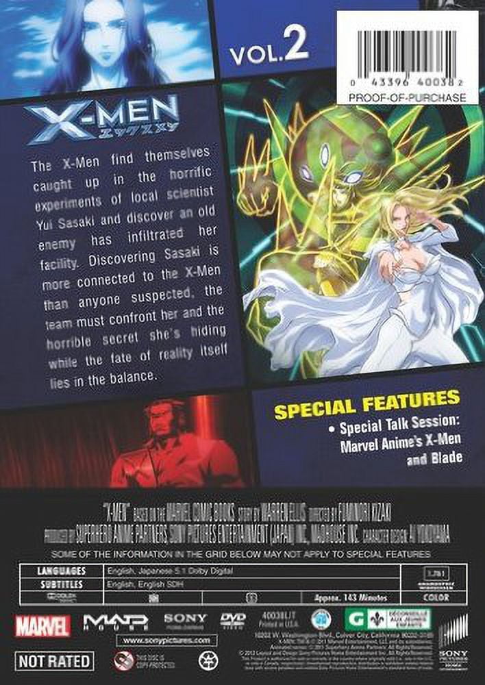 MARVEL ANIME: X-MEN - SEASON 01 - VOL. 2 - DVD - Walmart.com
