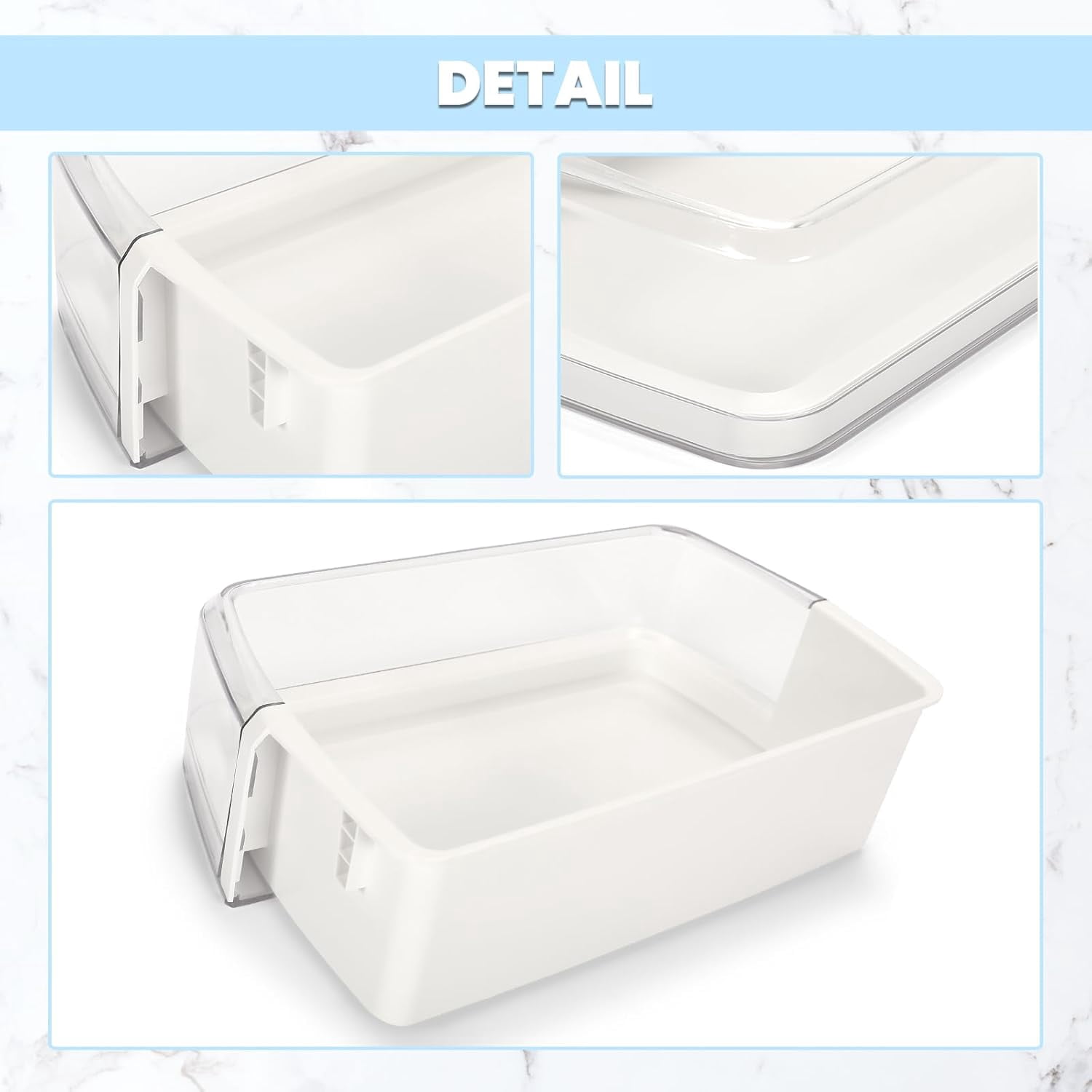 DanYee DA63-04314 DA97-06419C LP72588 Replacement Refrigerator Door Shelf Compatible with Samsung Refrigerator Fridge Door Shelf Bin Basket (Right Side)