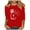 Red, variant on fatyb Women's 3/4 Sleeve Shirts Casual Crew Neck Printed Tops Loose Spring Summer Blouses for Women