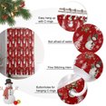 thumbnail image 2 of Christmas Snowman Shower Curtains for Bathroom, Waterproof Bath Curtains Decor, Bath Tub Curtain Red Xmas Trees Cane Berries Winter Snowflake Decorative Shower Curtain Sets with 12 Hooks, 72x72 Inch, 2 of 8