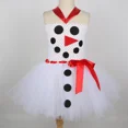 thumbnail image 4 of Disfraz de muñeco de nieve para niñas, vestido de tutú navideño, vestido de princesa de tul blanco con diseño de Olaf y muñeco de nieve, disfraces de Halloween para niños pequeños, 4 of 5