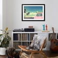 thumbnail image 4 of Art.com Vintage Car in the Beach with a Surfboard on the Roof Photographic Print by jakkapan, Black Frame Wall Art, 44" x 32", 4 of 5