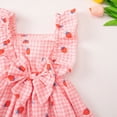 thumbnail image 6 of mgoYE Toddler Girl Dress Ruffle Sleeve Bowknot Dress Floral Dresses with Bow for Play Party Birthday Casual 2-6t(Pink,2-3 Years), 6 of 9