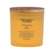 Better Homes & Gardens 12oz Lemon Balm & Cedar Scented 2-Wick Jar Candle
