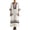 yue866-05-Purple, variant on KHONTS Women's 3/4 Sleeve V-Neck Strip Oversize Linen Maxi Dress Plus Size Loose Long Dresses 10-Blue XL