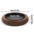 thumbnail image 3 of Set of 2 Wood Candle Holder Farmhouse Decor - Pillar Candle Holders for Table Centerpiece Small Tray Riser Round Wooden Plate Pedestal Stand for Coffee Table Home Living Room, 3 of 6