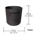 thumbnail image 2 of Gallon Grow-bag Heavy Thickened Nonwoven Plant Fabric Pot with Handles, 2 of 9