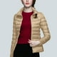 thumbnail image 4 of Chaquetas y abrigos casuales de manga larga sin capucha para mujer, chaqueta acolchada de manga larga con cuello alto y cremallera, abrigo de invierno con bolsillos para mujer, 4 of 6