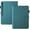 Darkgreen, variant on for Samsung Galaxy Tab S9 FE 12.4" 2023 SM-X610/SM-X616 Folio Flip Case, Elegant Ultra Slim PU Leather Case with Kickstand Function Pencil Holder and Card Slots for Tab S9 FE Plus, Black