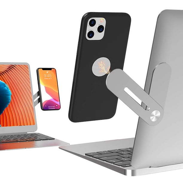 Nuevo soporte para teléfono portátil mejorado: soportes para teléfonos inteligentes para computadora portátil o monitor de escritorio.