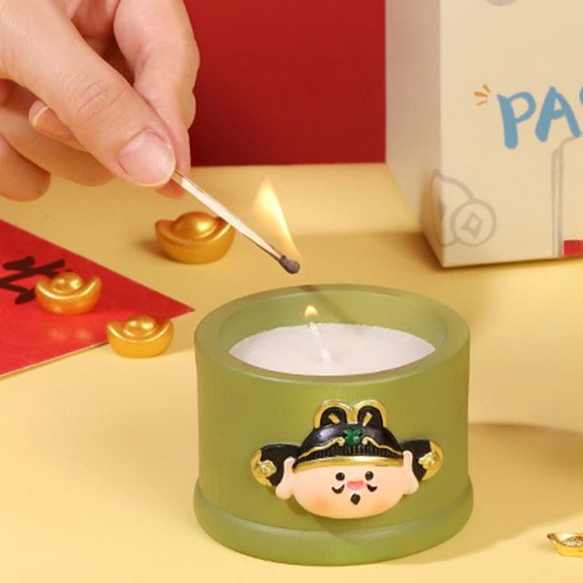 Fiudx Vela Aromática con Un Bonito Diseño de Cera Verde, Aroma Fresco y Duradero, Cuerpo de Taza Reutilizable, Ideal para Decorar El Hogar, Regalo de Cumpleaños o para Crear Un Ambiente Relajante. Pe