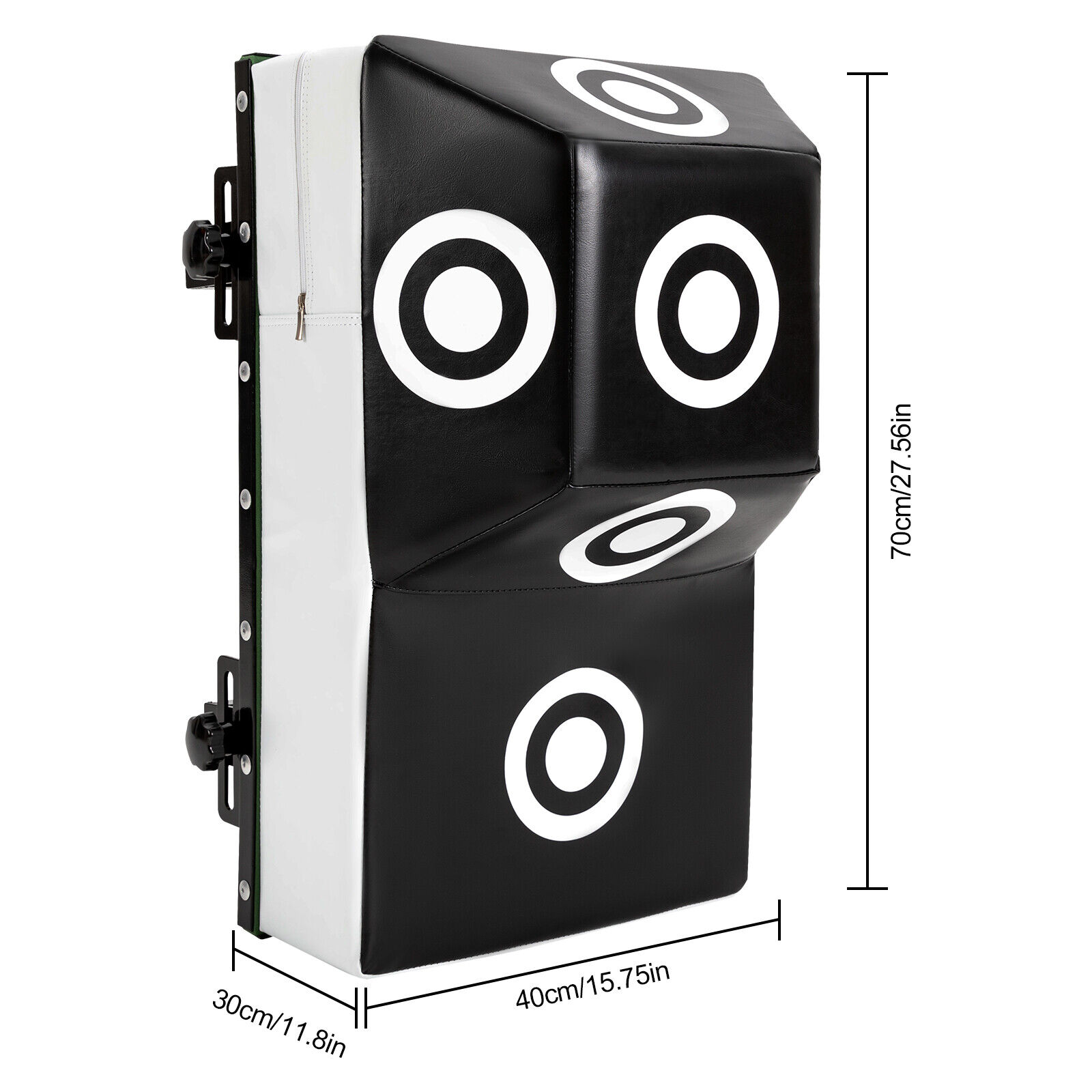Punching Bag with Target Point, Wall Mount Height Adjustable Uppercut Heavy Boxing Bag for MMA Training Black