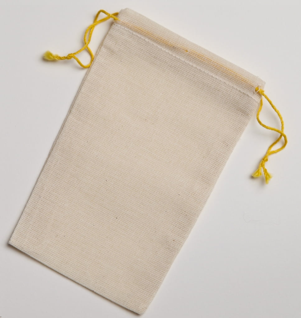 Cotton Muslin Bags, Pack of 50, 3 x 4.75 inches - Walmart.com