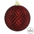 thumbnail image 2 of Vickerman N188565D Boule Pailletée Durian Bordeaux 4 Po. 6 par Sac, 2 of 3