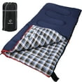 thumbnail image 5 of REDCAMP Cotton Flannel Sleeping Bag for Camping Backpacking, Adults Cold Weather Envelope Sleeping Bags with 2/3/4lbs Filling, 5 of 10