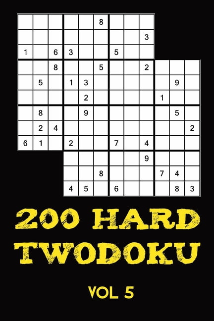 200 hard twodoku vol 5 two overlapping sudoku puzzle booklet 2
