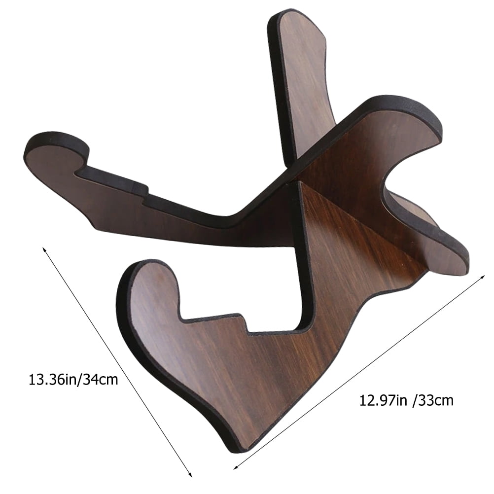 Raindrops Coffee Wood Guitar Stand Foldable and Portable Holder, Stable Storage Rack for Indoor and Outdoor Use