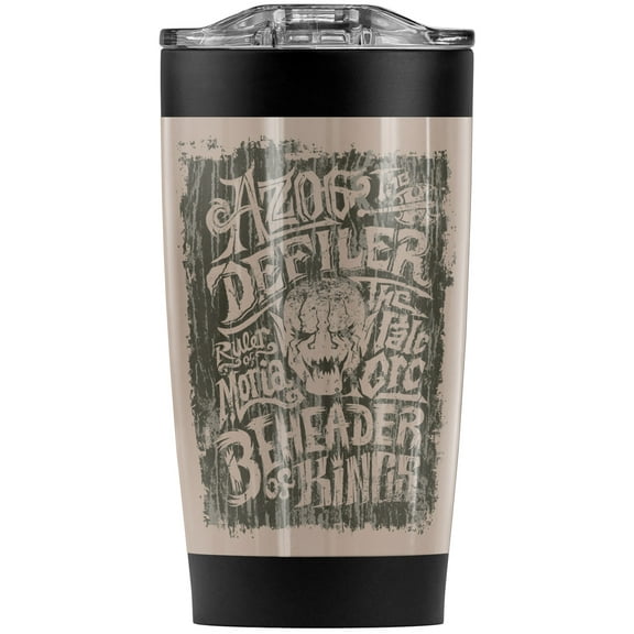 The Hobbit/Azog The Orc Stainless Steel Tumbler 20 oz Coffee Travel Mug/Cup, Vacuum Insulated & Double Wall with Leakproof Sliding Lid | Great for Hot Drinks and Cold Beverages