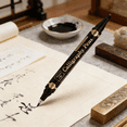thumbnail image 7 of CCOCC 2026 New Double Tip Soft Brush Pen Thin Nib Liner Pen Black Ink Lettering Signature Pens Art Markers Writing Drawing Calligraphy Pen, 7 of 7