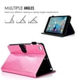 thumbnail image 4 of iPad mini 4 Case, iPad mini 2 3 Case Cover, Allytech PU Leather Folio Glitter Sparke Full Protective Multi Angle Stand Auto Sleep Wake Case Cover with Pencil Holder for Apple iPad mini 1 2 3 4, Pink, 4 of 7