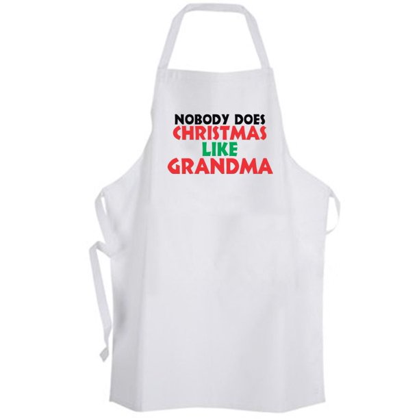 Aprons365 Nobody Does Christmas Like GRANDMA Apron Grandmother