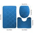 thumbnail image 3 of Fiudx Ofertas Flash Artículos En Oferta Cubierta Para Inodoro De Baño, Alfombrillas De Baño, Alfombrillas Impresas Absorbentes, Juego De Alfombrillas Para Suelo De 3 Piezas, 3 of 7