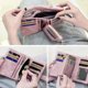 thumbnail image 3 of Womens Small Bifold Leather Wallets Rfid Ladies Wristlet with Card slots id window Zipper Coin Purse---Pink, 3 of 5