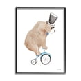 thumbnail image 2 of Stupell Industries Brown Bear Tricycle Top Hat Bowtie Watercolor Framed Wall Art, 16 x 20, Design by Rachel Nieman, 2 of 5