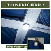 Ozark Trail 10’ x 9 6-Person Instant Cabin Tent with LED Lighted Hub, 25 lbs