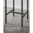 thumbnail image 4 of VASAGLE Mesa de Bar, Mesa Alta Cuadrada, Marco de Acero, 60 x 60 x 92 cm, Cocina, Salón, Estilo Industrial, Marrón Rústico y Negro, 4 of 6