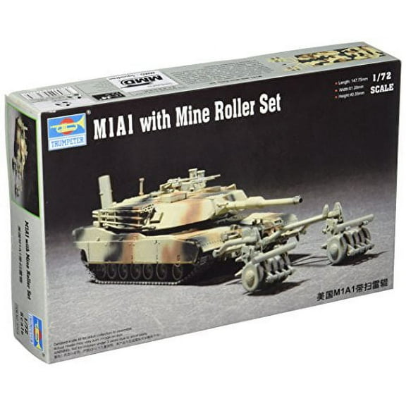 Trumpeter 172 M1A1 Abrams Tank with Mine Roller