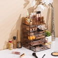 thumbnail image 3 of Sorbus Cosmetic Makeup and Jewelry Storage Case Display - Spacious Design - Great for Bathroom, Dresser, Vanity and Countertop (4 Large, 2 Small Drawers, Bronze Glow), 3 of 7