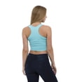 thumbnail image 2 of Women's Tank Crop Top Racerback Sportswear Sleeveless Stretch Fitted by Lunarable, 2 of 3
