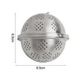 thumbnail image 4 of Aoqianlan Ball Strainer Seasoning Balls With Chain 1pcs 304 Stainless Steel Infuser Strainer No Rust Spice Ball Tea Filter S, 4 of 9
