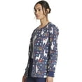 thumbnail image 7 of Dickies EDS Scrubs Jacket for Women Snap Front Warm-Up DK306, XS, Trama Llama, 7 of 7
