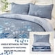 thumbnail image 4 of Juego de edredón WONGS BEDDING azul king size con 2 fundas de almohada, 4 of 6