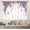 07 Purple White Floral, variant on Elegant Blue White Floral Kitchen Curtains Blue Golden Lily Flower Small Short Cafe Window Drapes Treatment Modern Minimalist Watercolor Bathroom Home Decor(27.5W X 39L Inches 2 Panels)