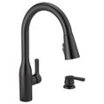 thumbnail image 1 of Delta 4004425 Marca One Handle Black Pulldown Kitchen Faucet, Black, 1 of 1