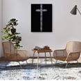thumbnail image 2 of Cuadro Decorativo - Cruz de vidrieras Jr  Impresión en canvas, estrechado., 2 of 2