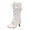 White, variant on Boots for Women,Stylish Autumn Women Mid Calf Boots With Elegant Bow Tie And Comfortable High Heels For Sophisticated Fashion,Knee High Boots Women,White9
