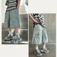 thumbnail image 5 of Boys Jeans Shorts Classic Baggy Denim Shorts with Pockets Boys Shorts Size 5-6 Years, 5 of 9