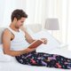 thumbnail image 5 of Fotbe Cartoon Dinosaur Pantalones de Pijama para Hombre, Pantalones de Dormir, Pantalones de Casa con Cintura Ajustable y Bolsillos-Large, 5 of 6