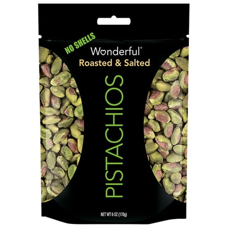 Wonderful Pistachios Roasted & Salted No Shells, 6.0 OZ